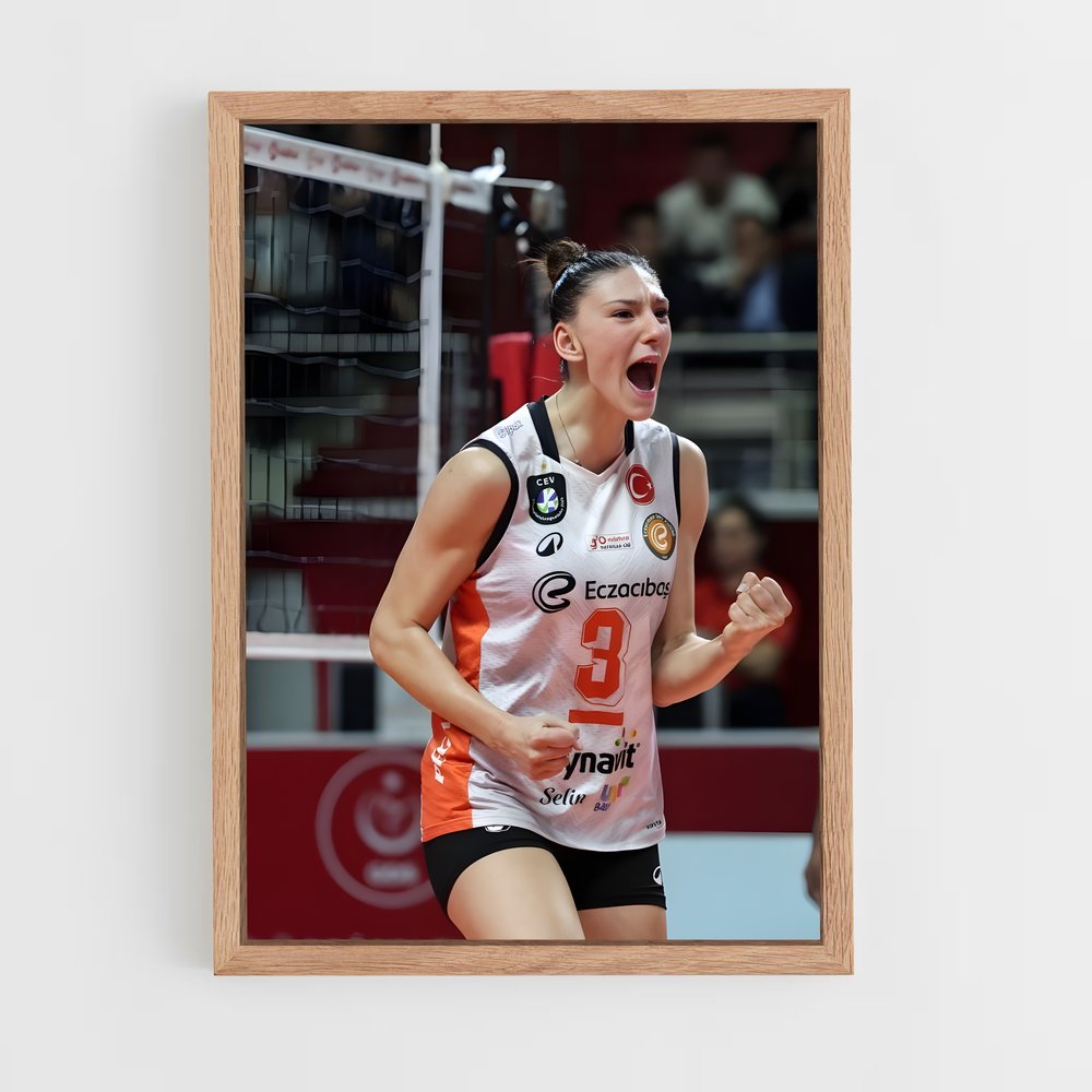 Poster Ace de la Célébration – affiche Volleyball (vue 4)